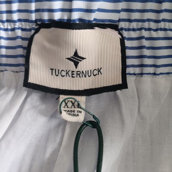 Tuckernuck Coastal Eyelet Embroidered Midi Skirt Blue White XXL NWT - Picture 6 of 8